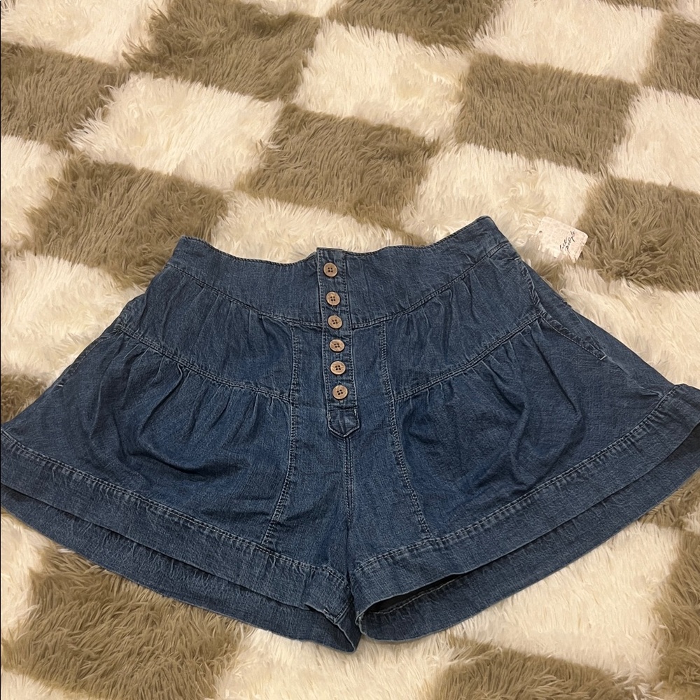 Free People Fleur Denim Shorts